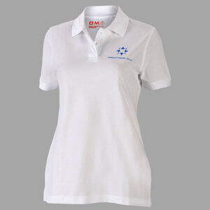 Polo shirt ladies white / FAIRPLAY design