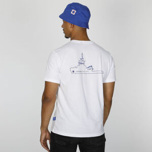 T-Shirt Herren Schlepper weiß – Bild 3