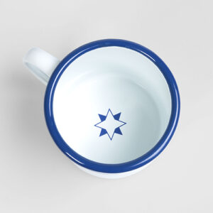 Becher emailliert weiss – Bild 2