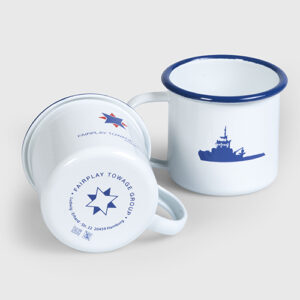 Becher emailliert weiss – Bild 3