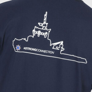 T-Shirt Herren Schlepper blau – Bild 3